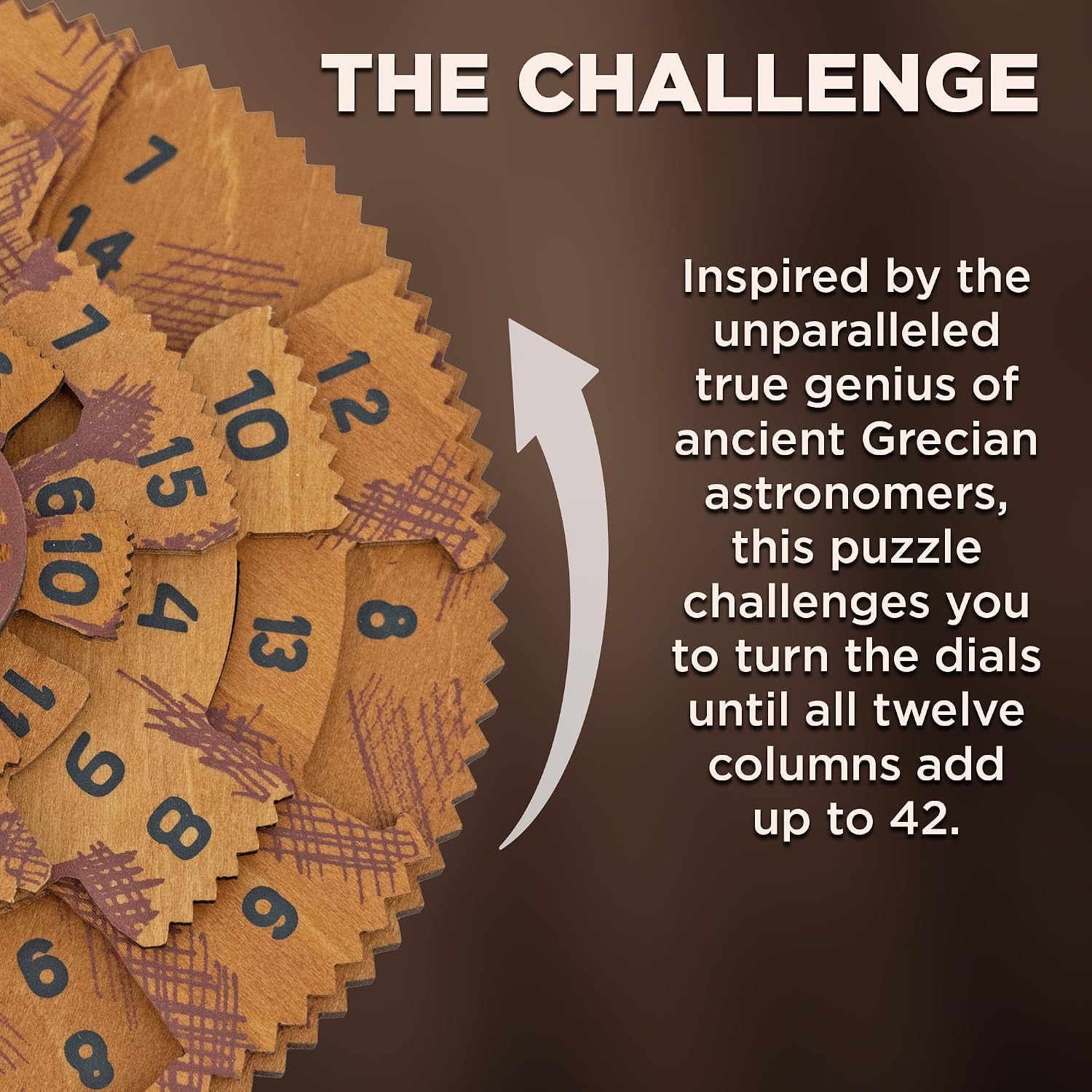 Thumbnail 4 de Project Genius True Genius Greek Computer Wooden Number Puzzle
