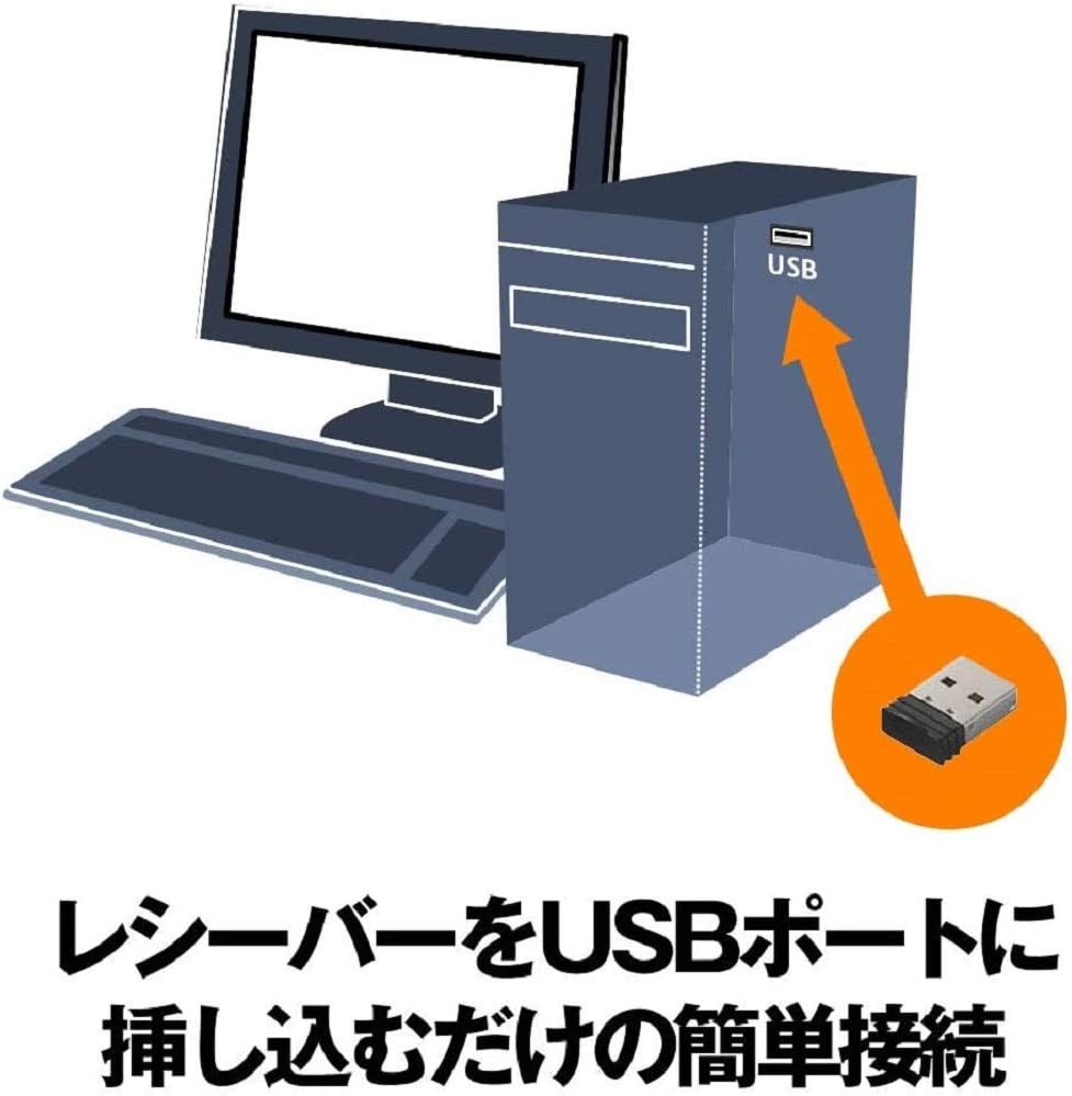 Thumbnail 4 de バッファロー BSKBW125BK ワイヤレスキーボード 108キー・テンキー搭載・メンブレン方式