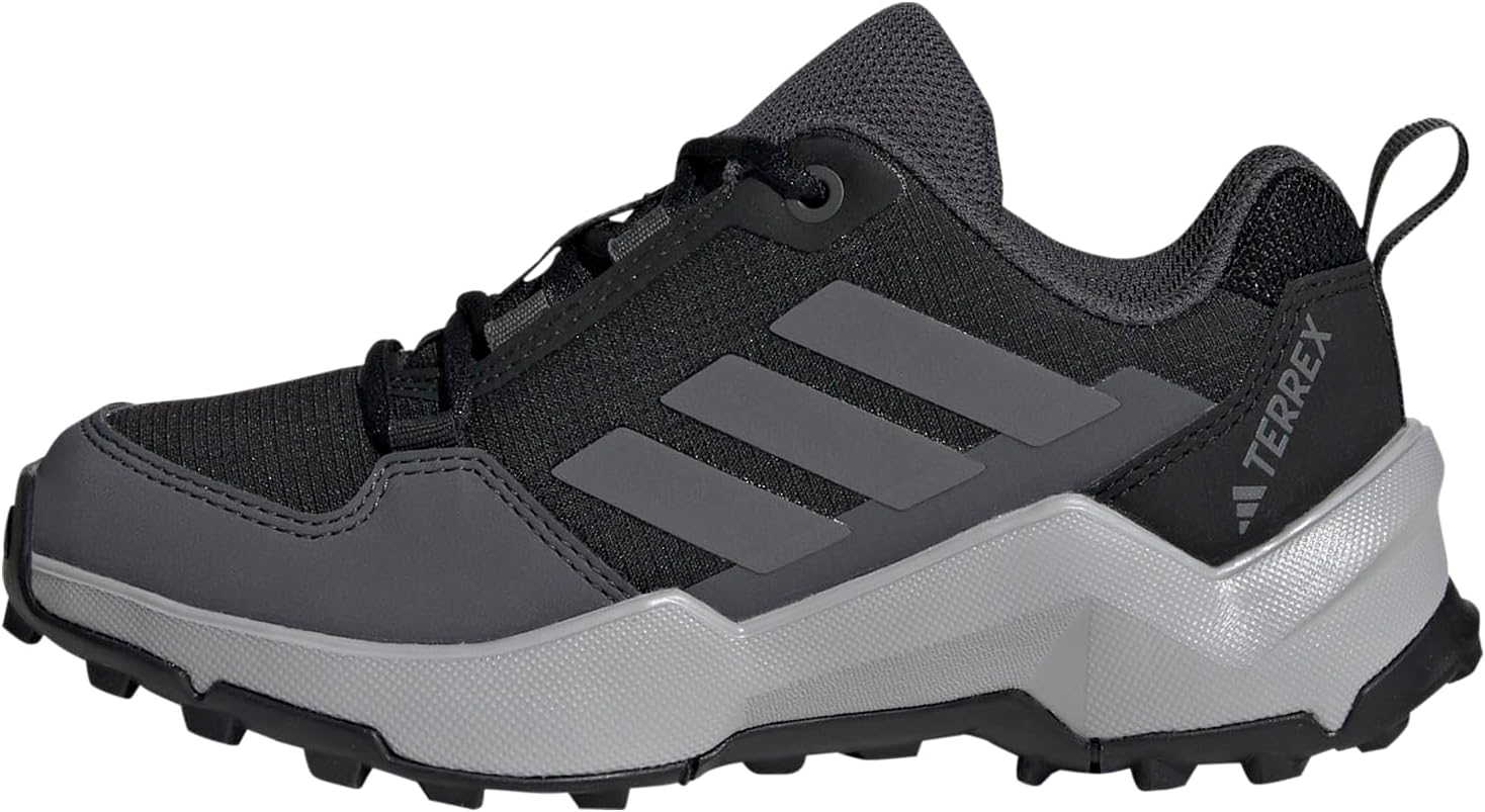 Detalle de adidas Terrex Ax4R Kinder Wanderschuh – Core Black/Grey Four/Grey Six, Größe 34 EU