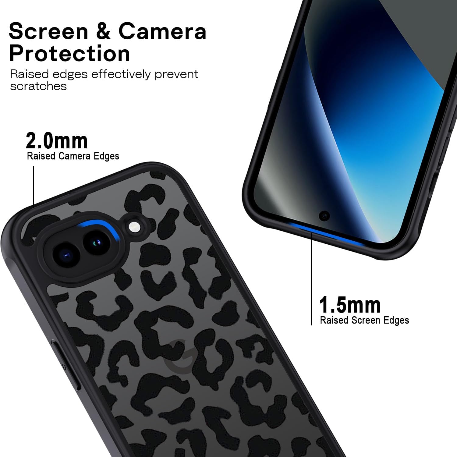 Thumbnail 4 de XTCASE Coque pour Google Pixel 10a – Le motif léopard translucide en PC dur et TPU antichoc
