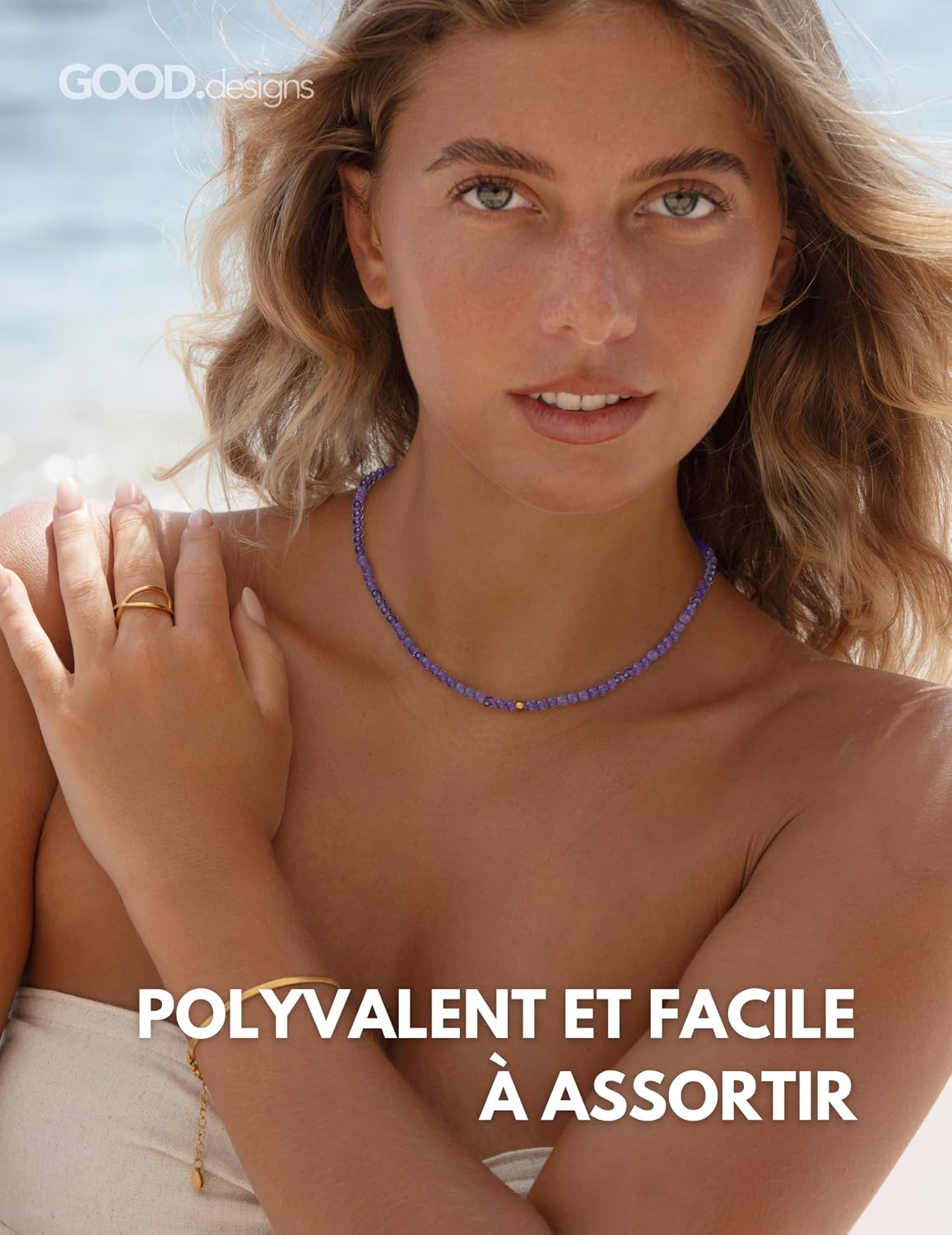 Detalle 1 de GD GOOD.designs Collier perles 4 mm 18K