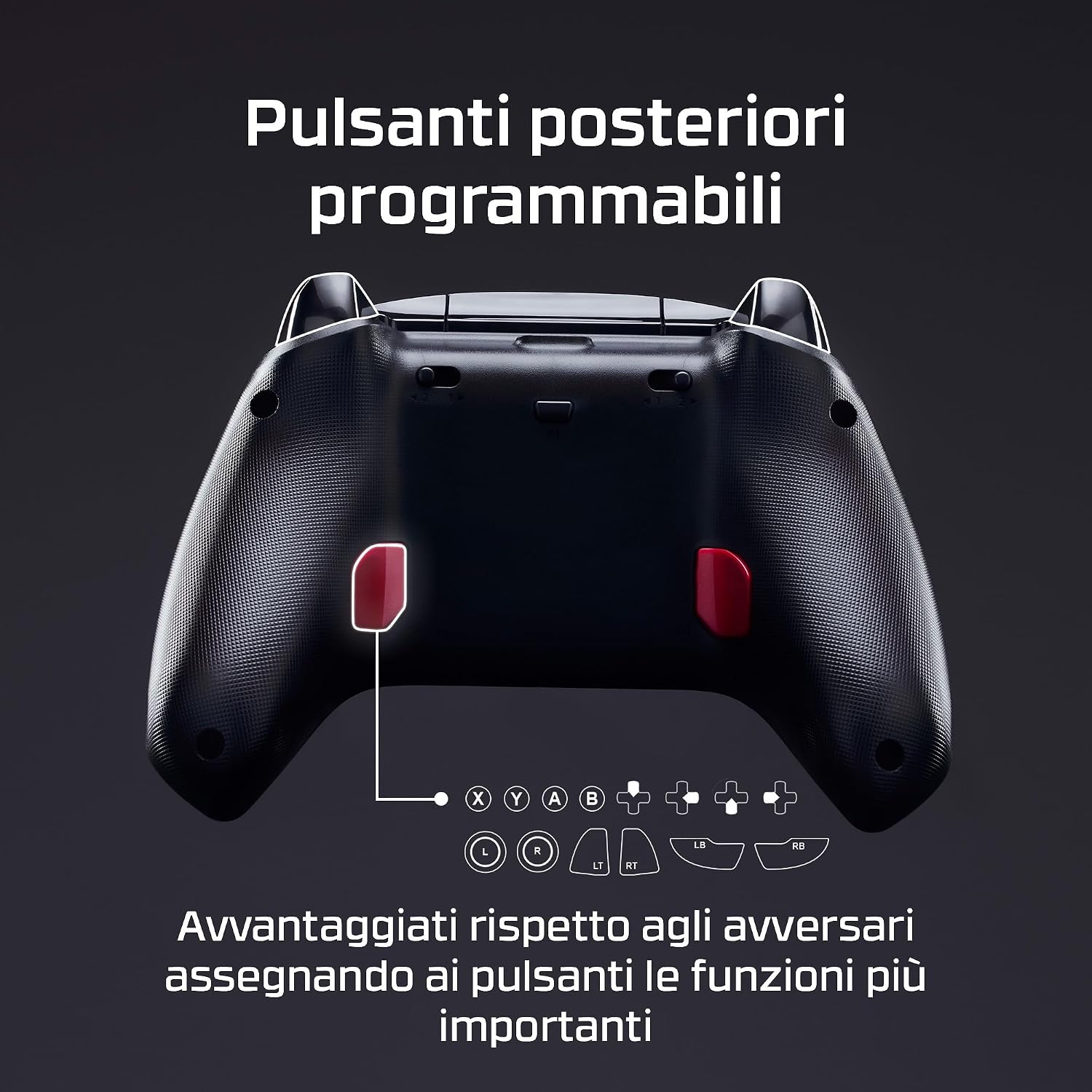 Thumbnail 3 de HyperX Clutch Gladiate: controller cablato USB-C per Xbox con doppio blocco dei grilletti e vibrazioni doppie