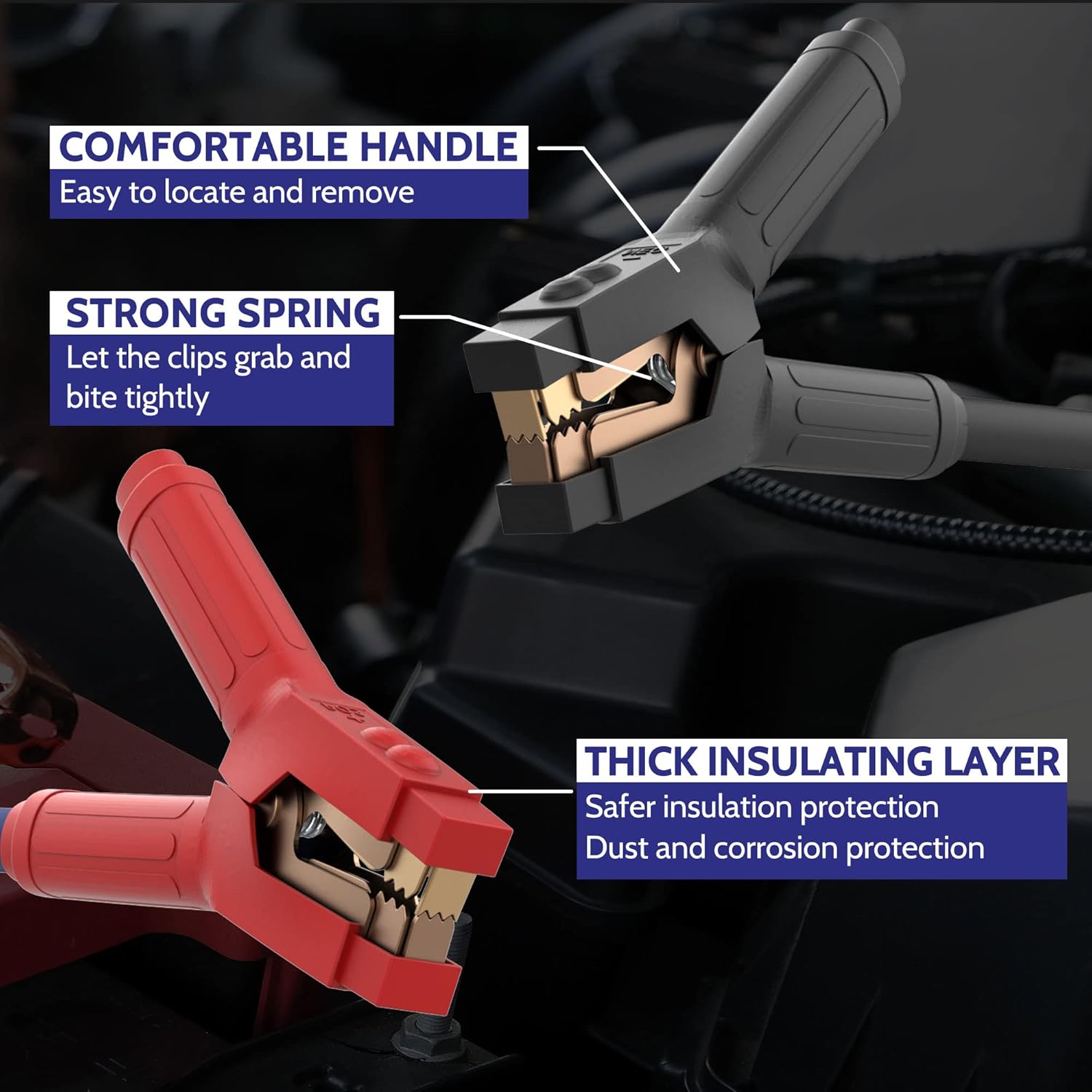 Thumbnail 1 de EXTRESPO Heavy Duty Jumper Cables 25 Feet
