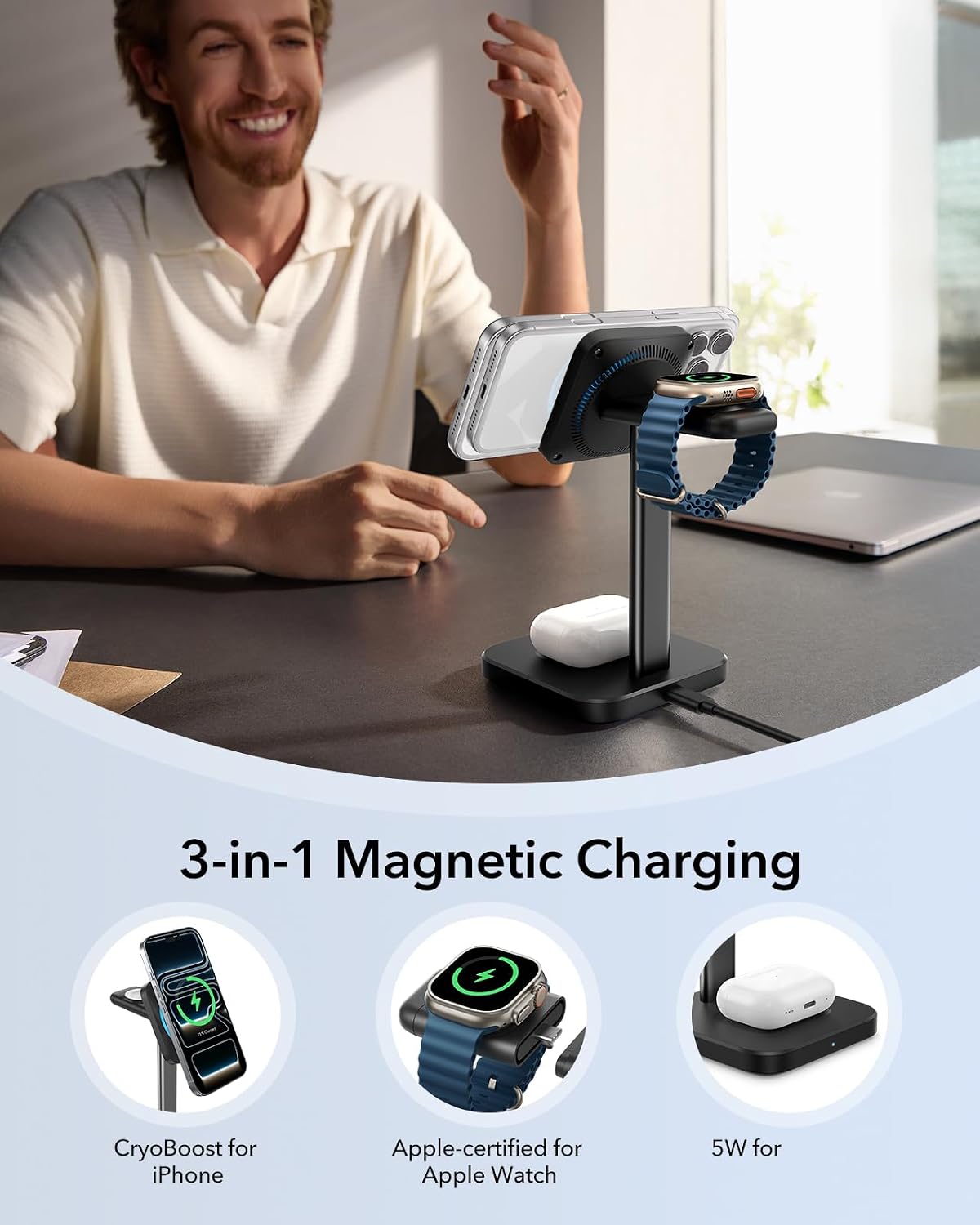 Thumbnail 4 de ESR MagSafe Charger Stand 15W