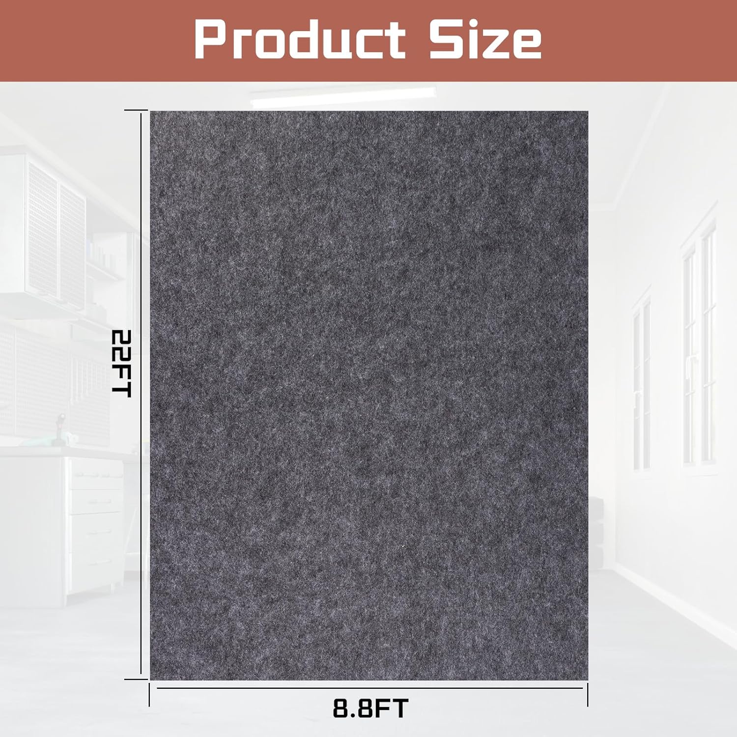 Detalle 2 de Garage Mats Oversize 8.8 x 22 Ft Parking Mat