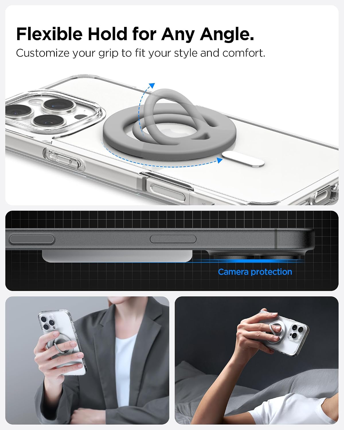 Thumbnail 4 de Spigen Dual Pop MagFit anneau magnétique pour iPhone 16