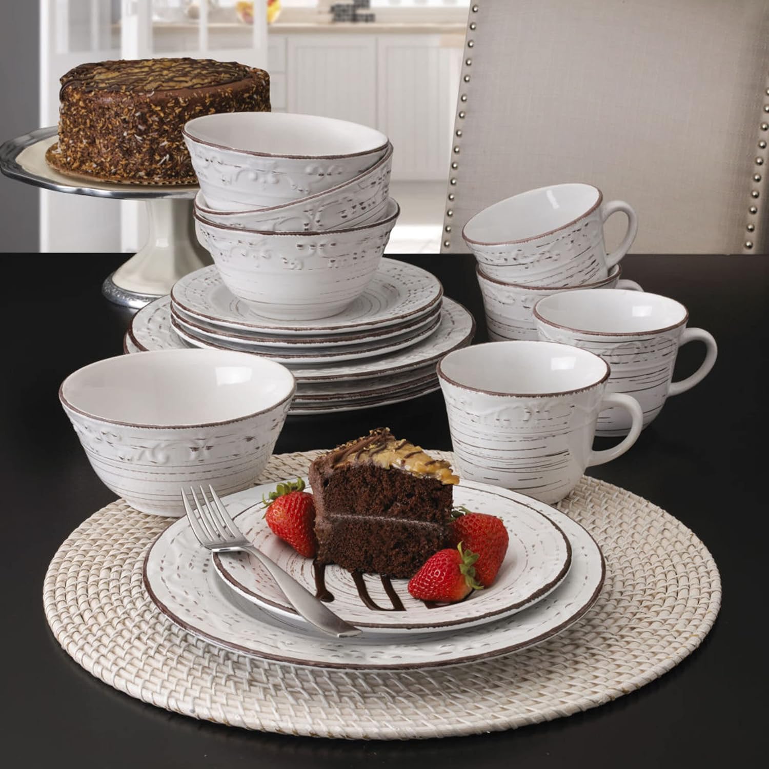 Thumbnail 5 de Pfaltzgraff Trellis 16-Piece Dinnerware Set ⚙