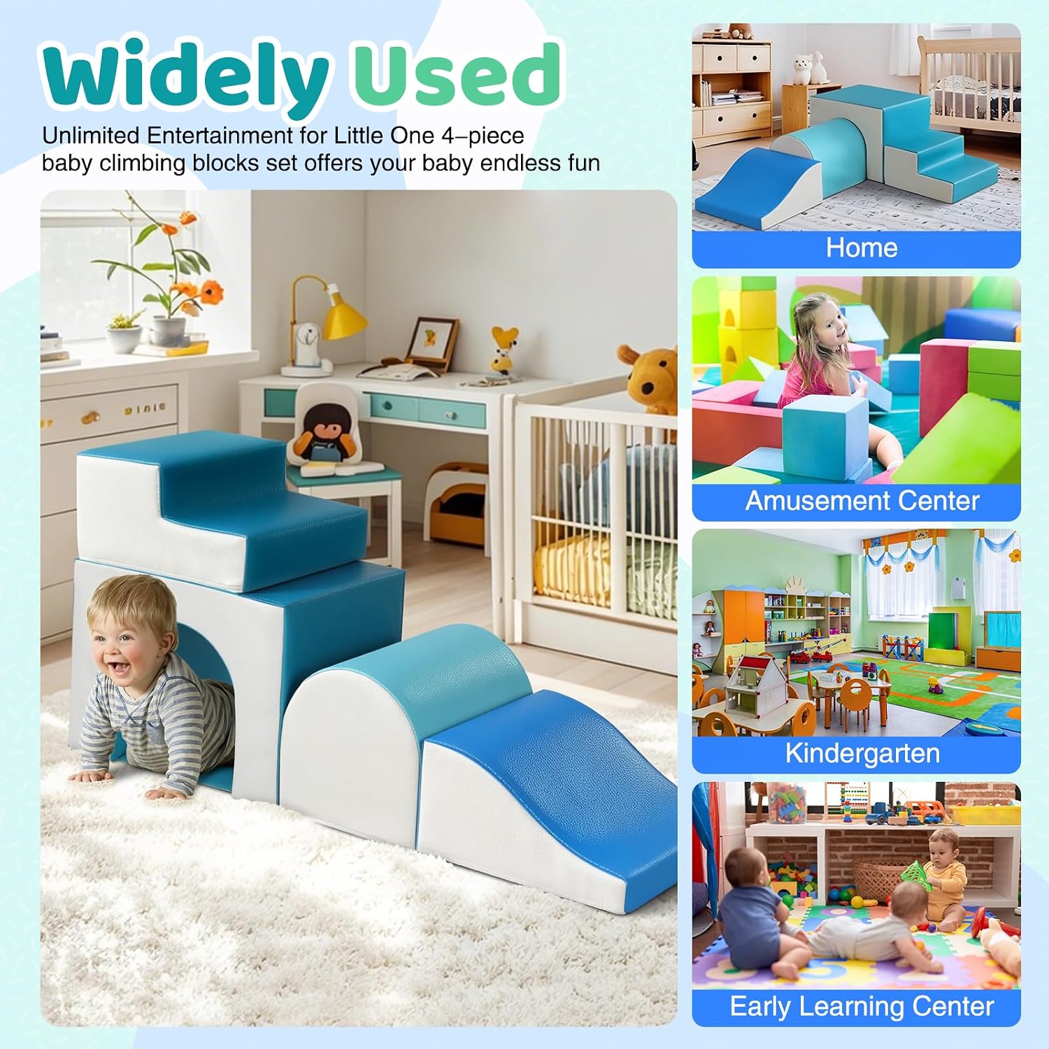 Detalle 2 de Sumbababy Foam Climbing Blocks 4 PCS