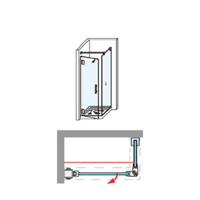 Thumbnail 5 de Ibermampara Orión 1PL mampara 195 cm, 8 mm vidrio