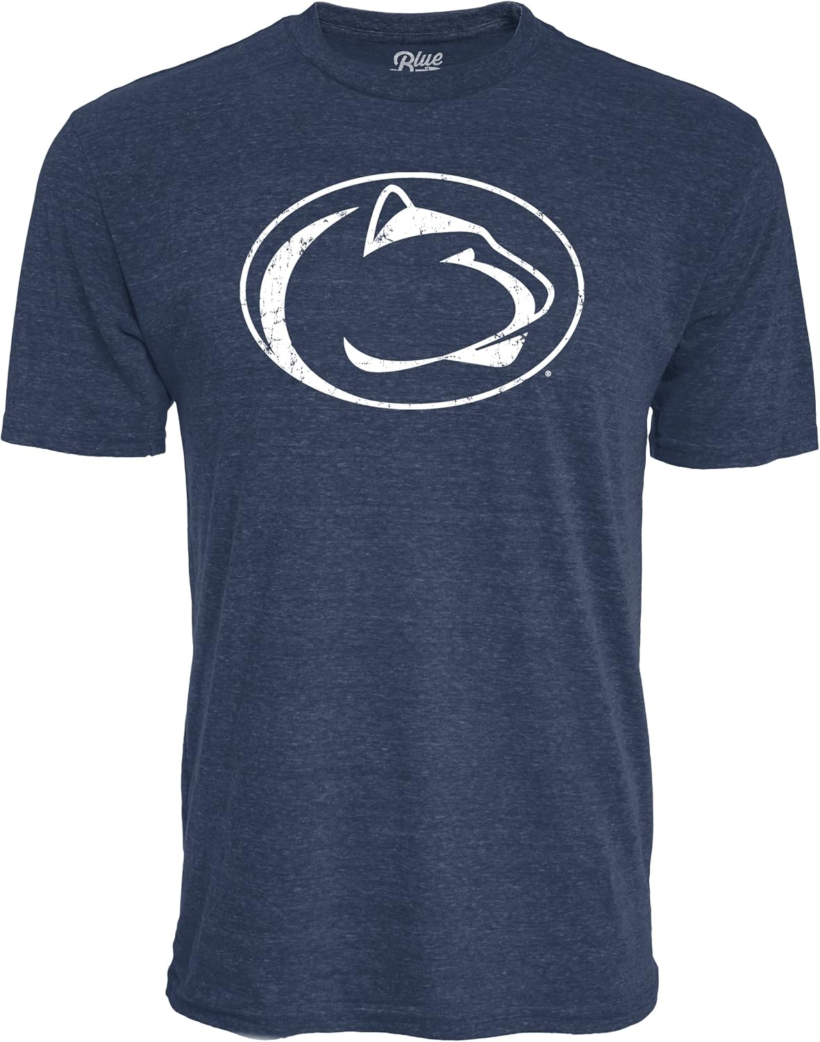 Detalle de Blue 84 NCAA Men’s Tri-Blend T-Shirt in Vintage Icon Team Color (Penn State Nittany Lions)