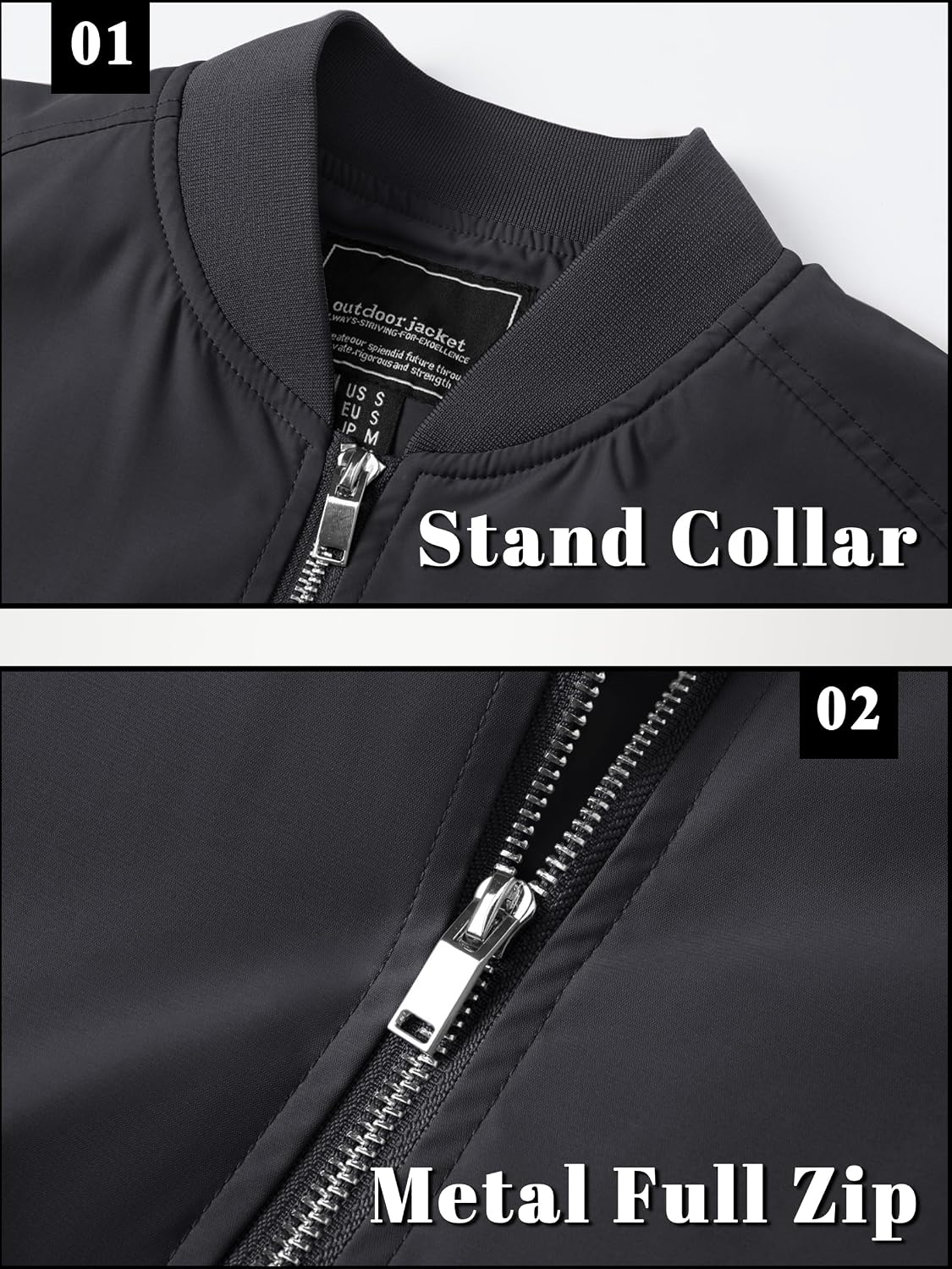 Thumbnail 4 de TACVASEN Bomber Jacket Lightweight 1 Pocket