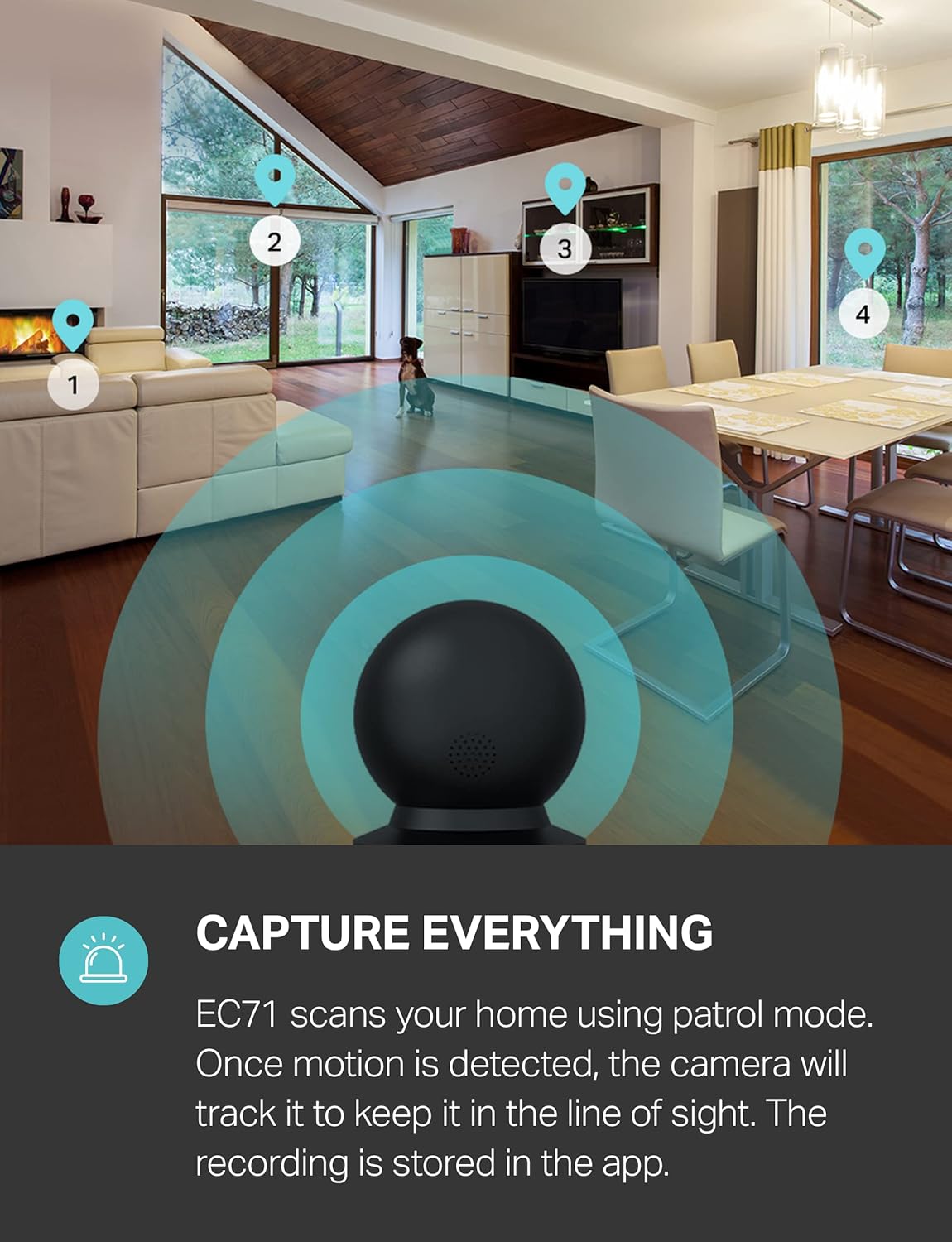 Detalle de Kasa Smart EC71 1080P Indoor Pan/Tilt Camera
