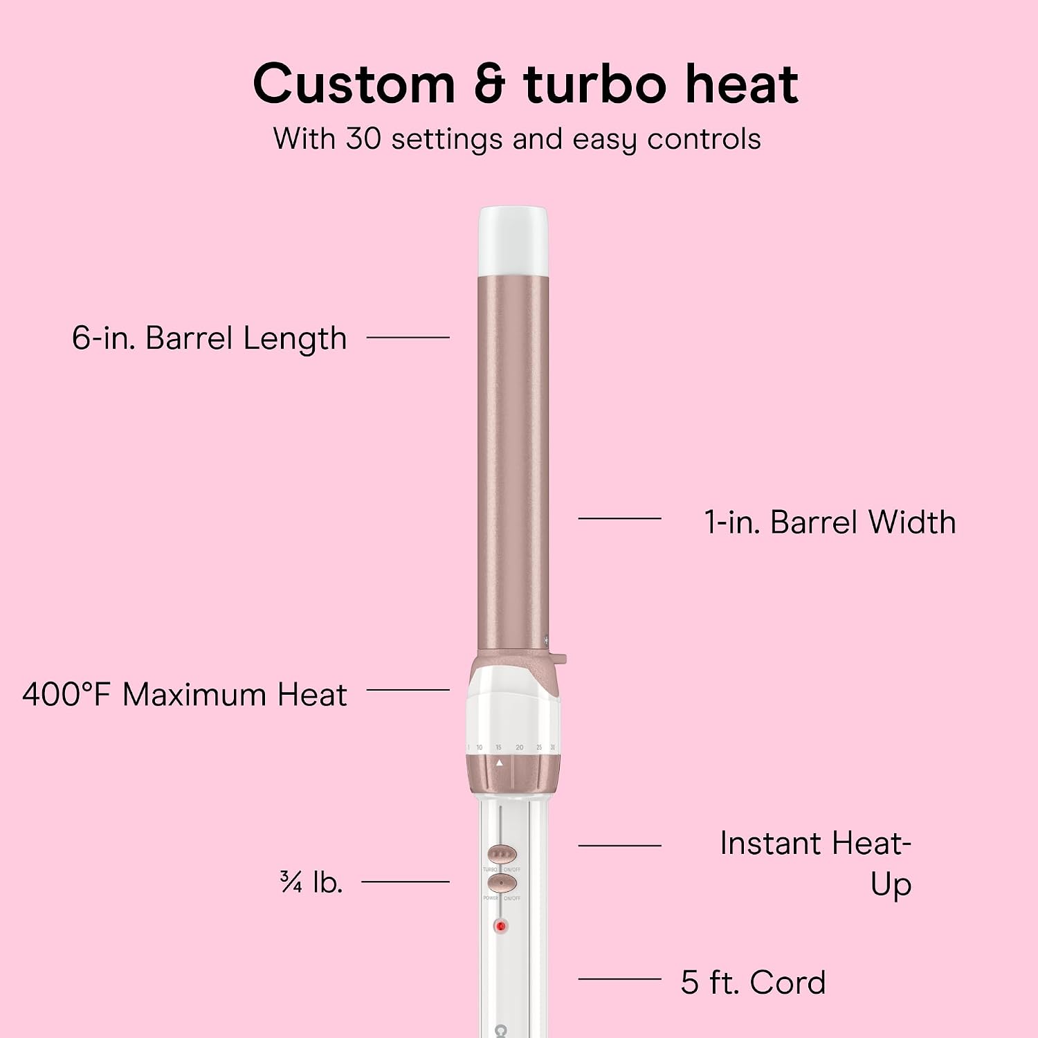 Thumbnail 3 de Conair Double Ceramic 1-Inch Curling Wand for Waves
