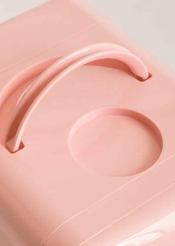 Detalle de CREATE Fridge Mini Box: mini frigorífico 4 L rosa pastel con frío y calor