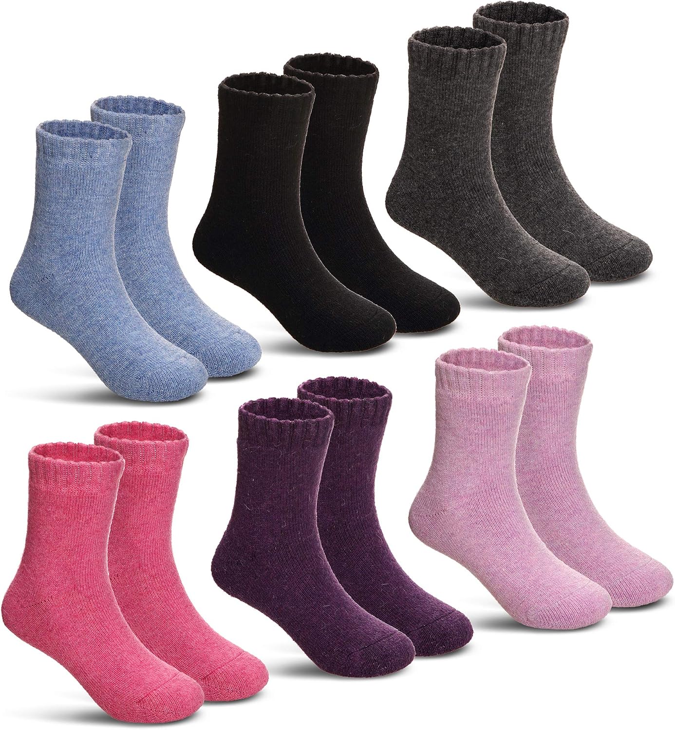 Detalle de DoSmart Children's Winter Wool Socks 6 Pairs