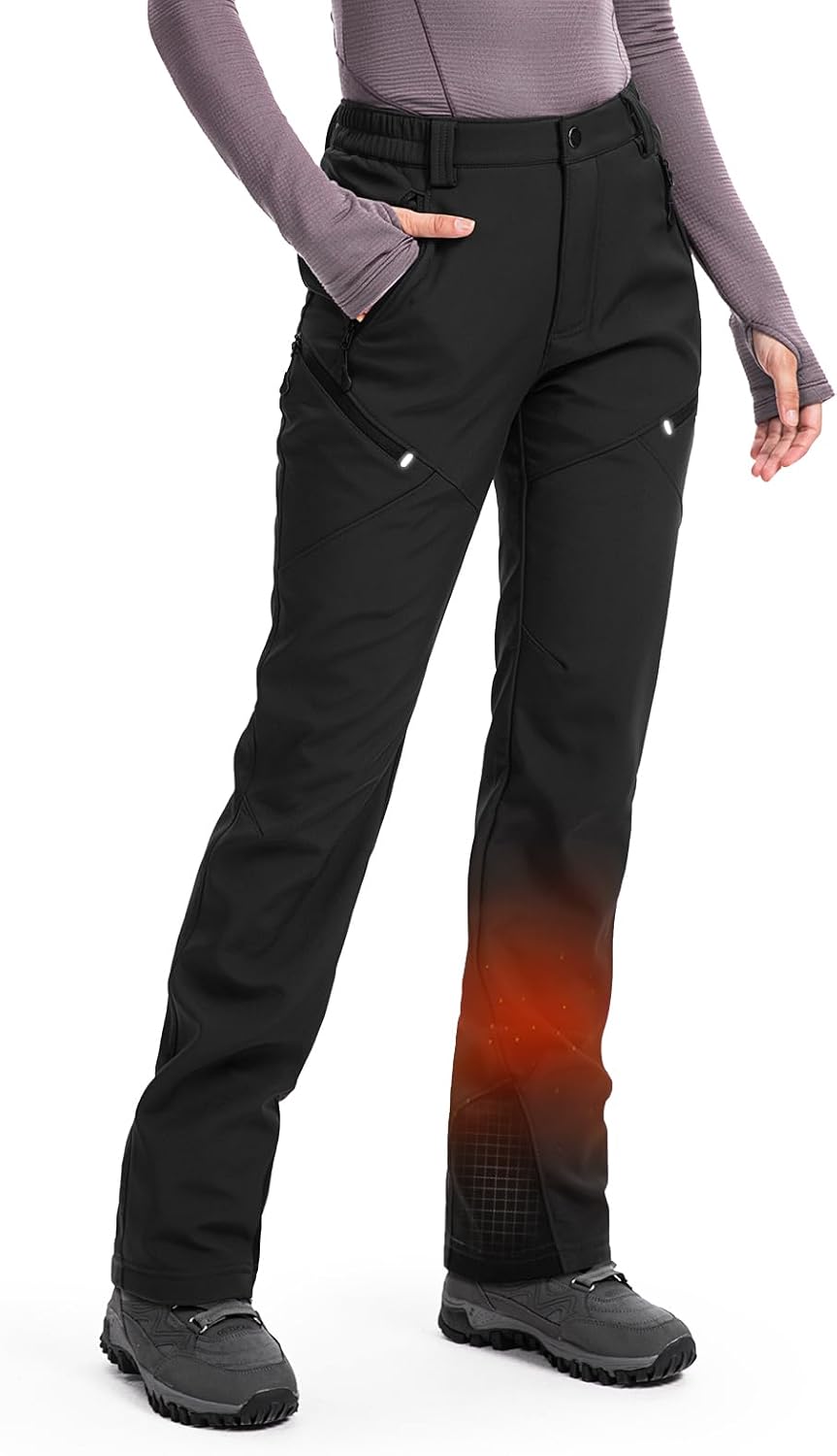 Detalle de Moosehill Women’s Ski Snow Pants waterproof fleece-lined