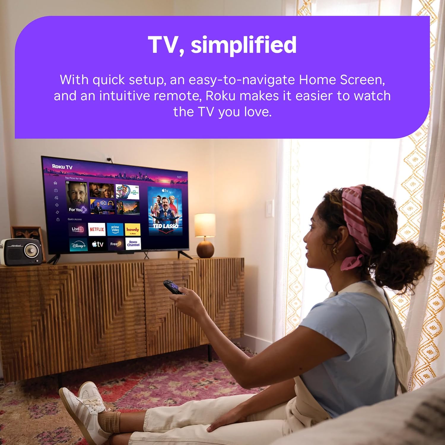 Detalle de Roku 40-Inch Select Series Smart TV (2026) — Full HD 1080p, RokuOS streaming
