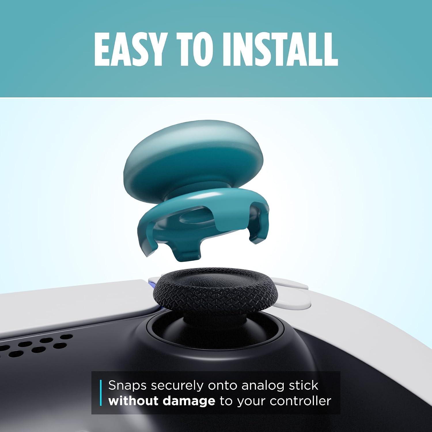 Detalle de KontrolFreek Frozen Inferno Thumbsticks – Ultra-Grippy Mid- and High-Rise for PS4/PS5