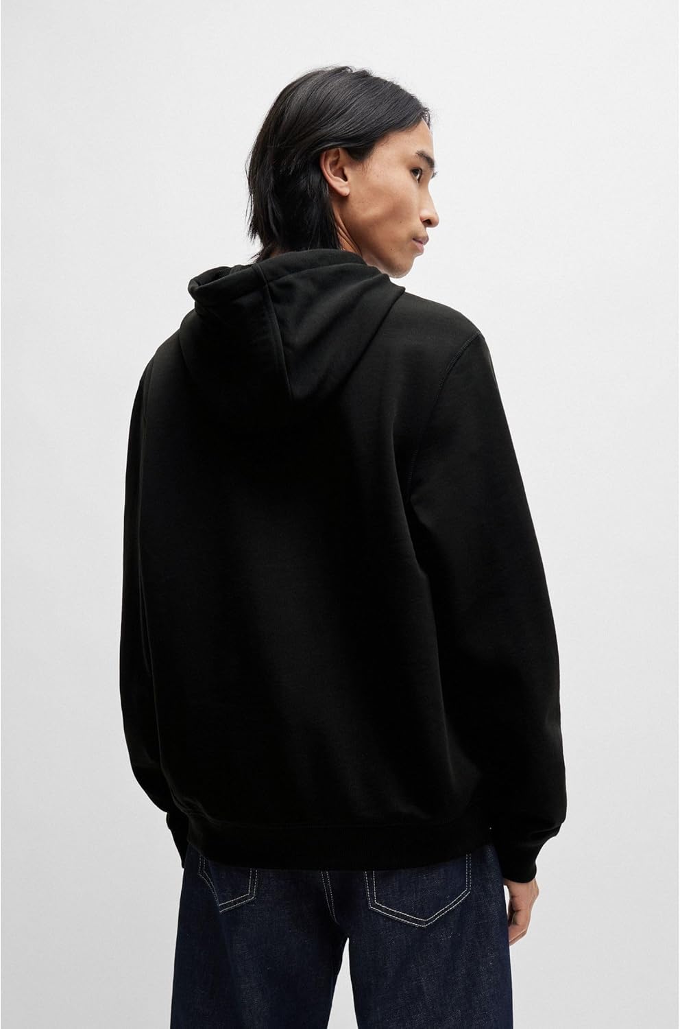 Thumbnail 3 de HUGO Mens Daratschi214 Cotton-terry Hooded Sweatshirt