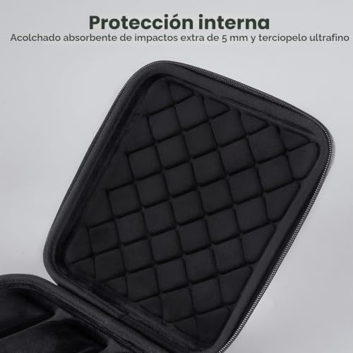 Detalle 2 de ProCase Estuche para Relojes de Viaje - Caja rígida con 6 ranuras, protección en EVA y interior de terciopelo