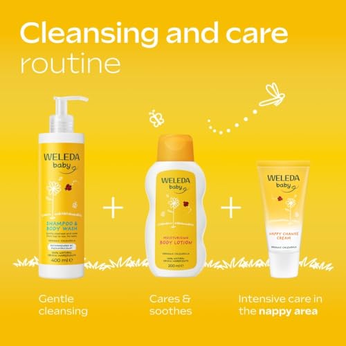 Detalle de Weleda Baby Calendula Shampoo & Body Wash Sensitive 400 ml (Large Size)