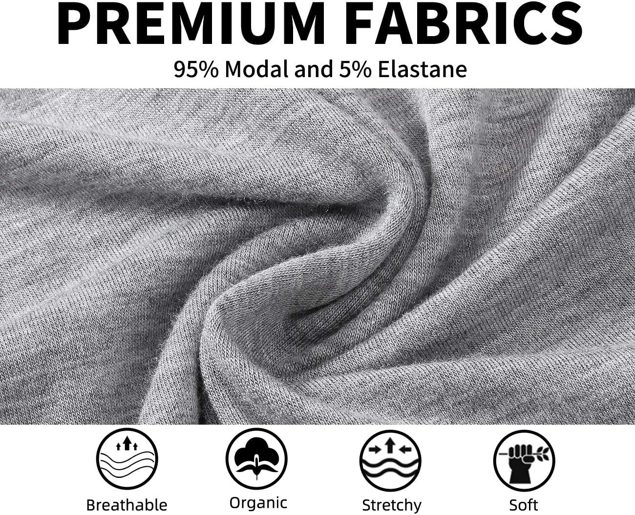 Detalle de JINSHI Women’s Modal Pajama Pants with Pockets, Soft Lightweight Elastic Drawstring Lounge Bottoms