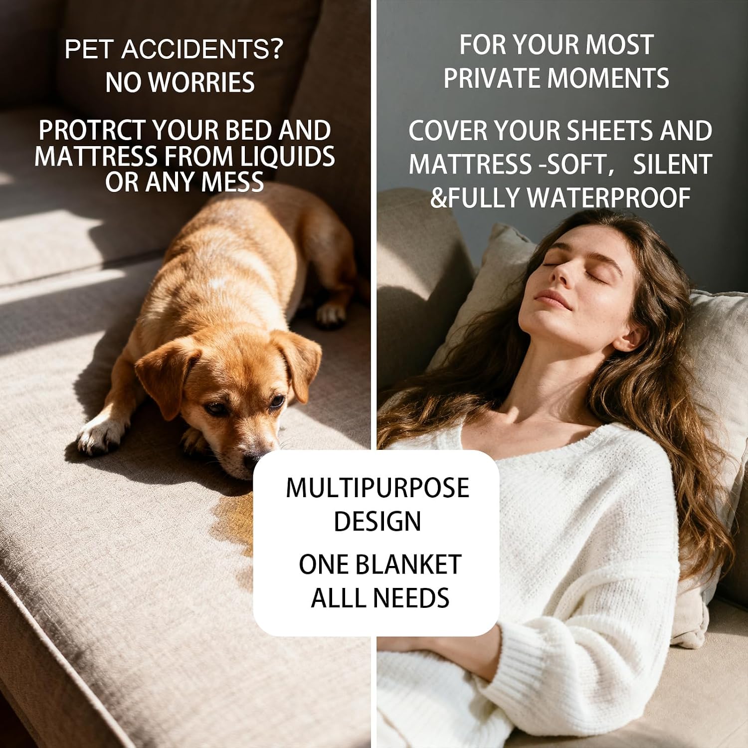 Detalle 2 de H.Versailtex Waterproof Pet Blanket 229x218 cm