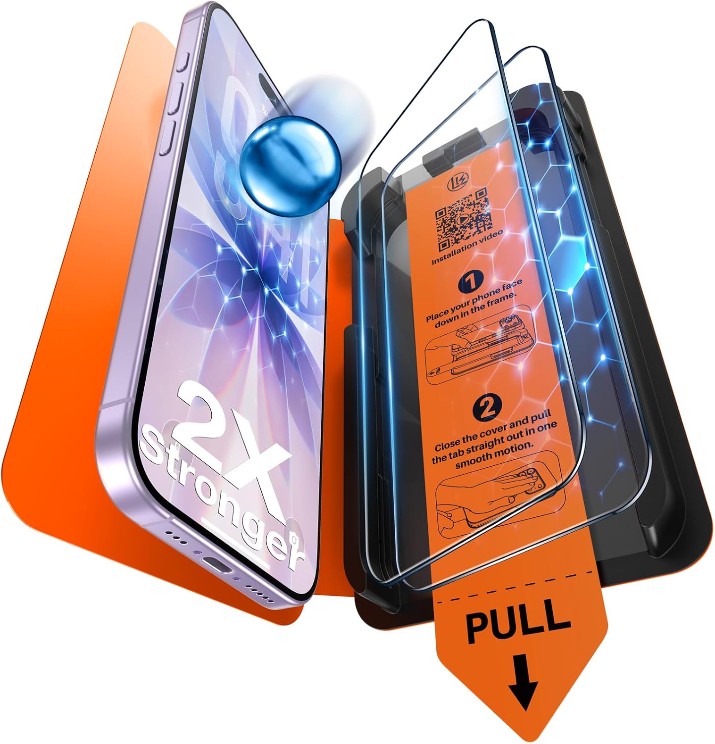 Detalle de LK iPhone 17 Screen Protector, 2-Pack