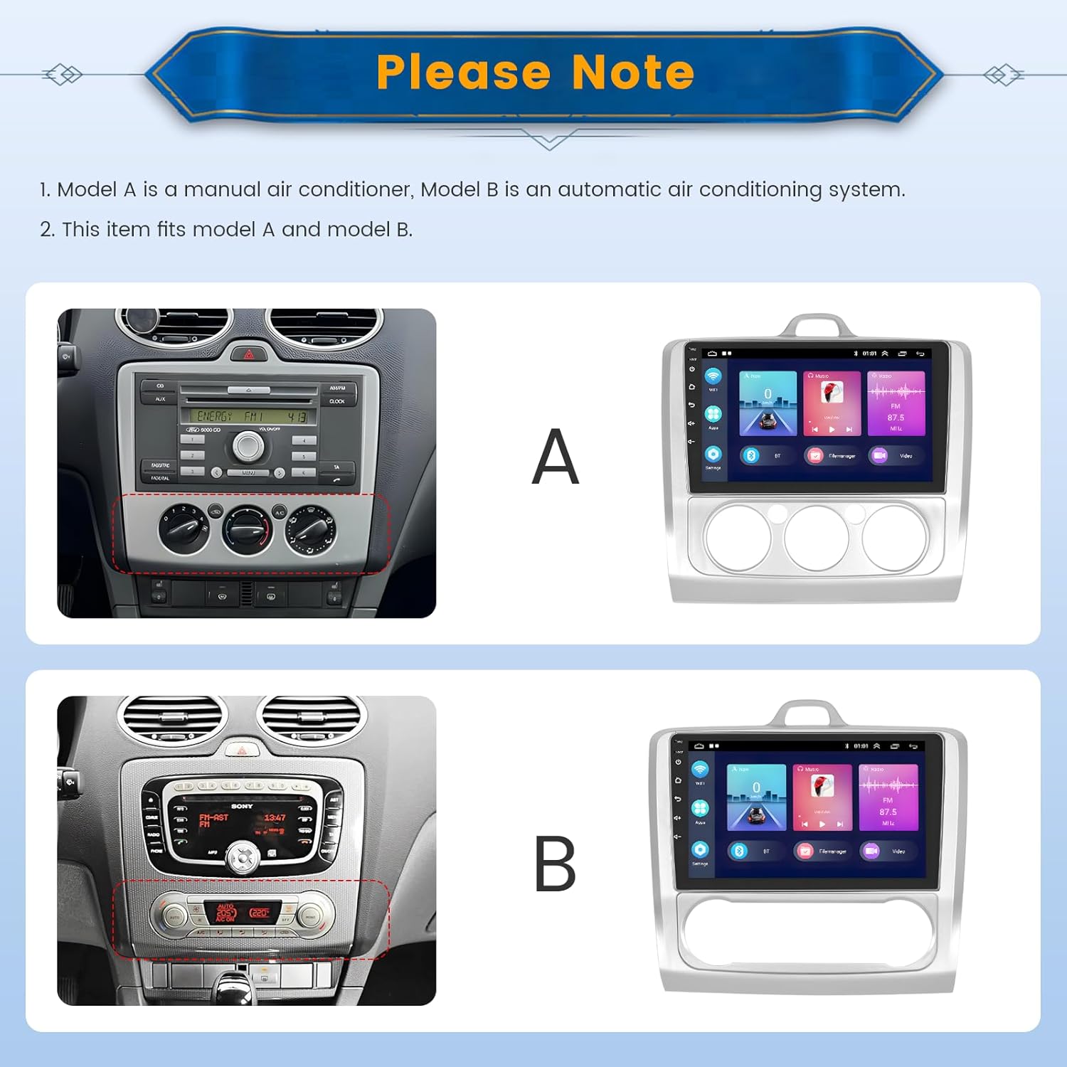 Thumbnail 2 de Inefala 2+64G Android 15 CarPlay para Ford Focus