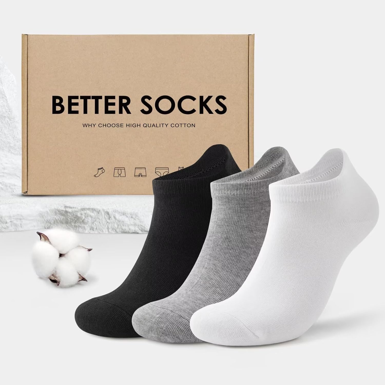 Detalle 2 de YouShow Sneaker Socken 10 Paar Unisex