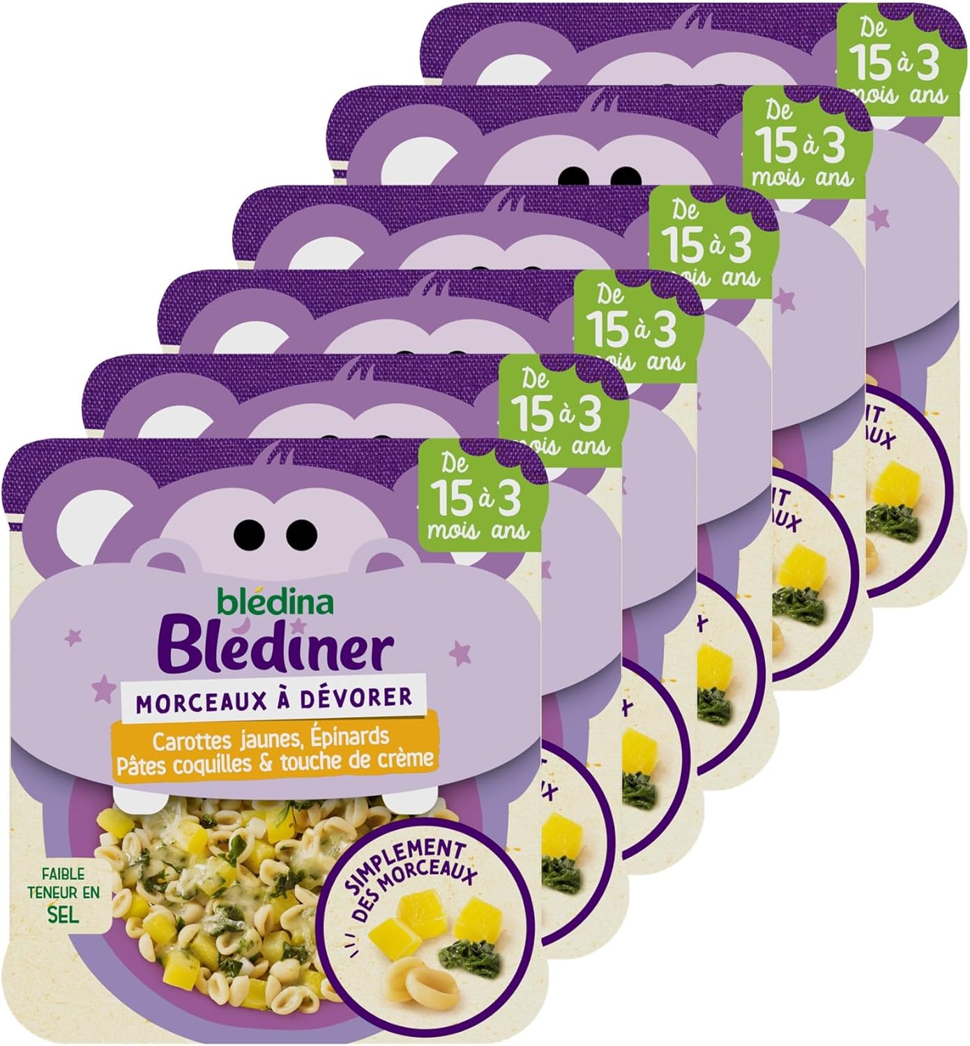 Detalle de Blédina Petits plats bébé 15 mois 🍽