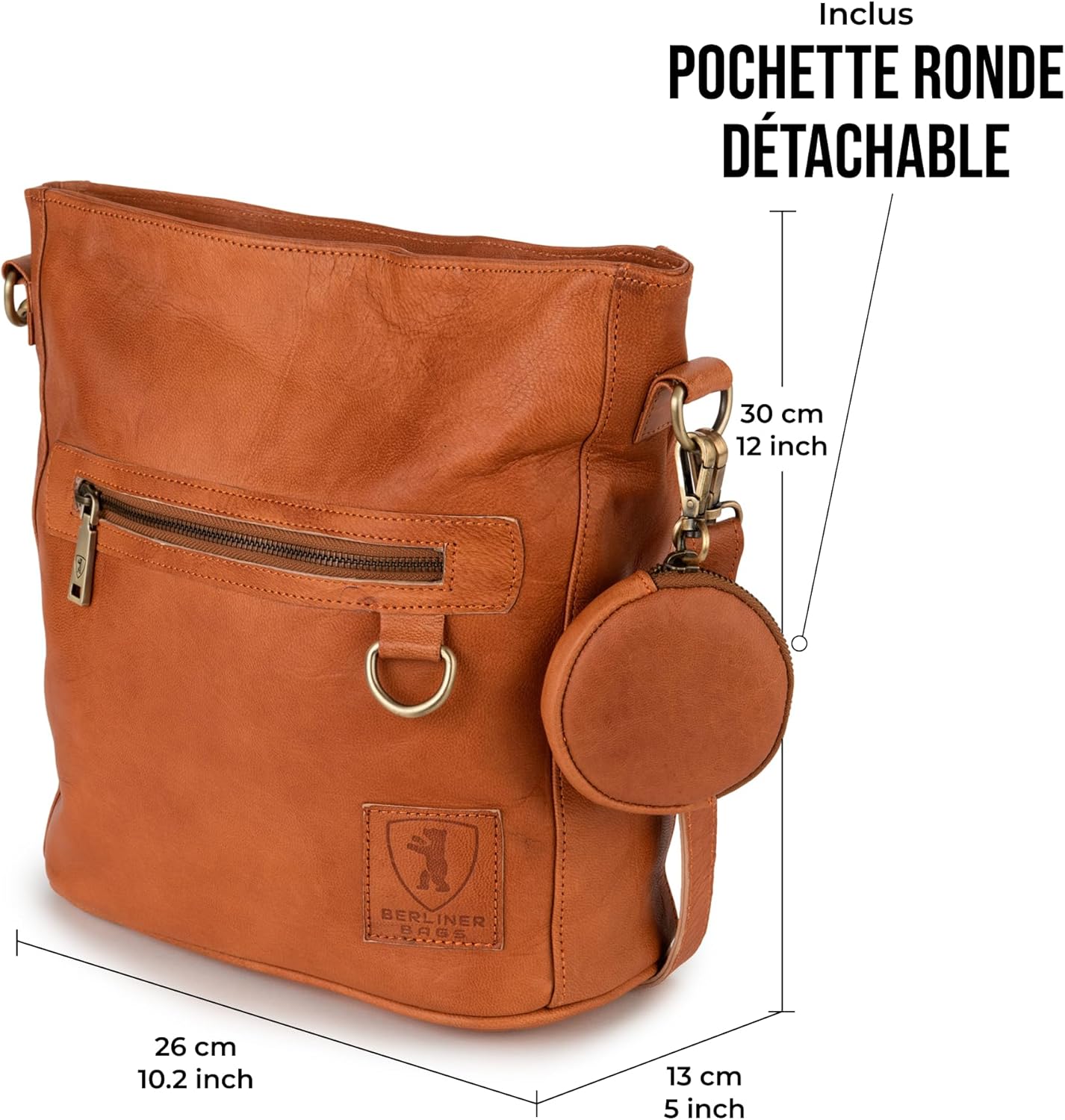 Thumbnail 6 de Berliner Bags Siena Sac Bandoulière cuir Femme