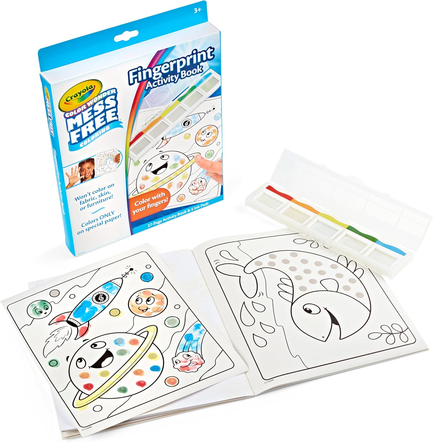 Detalle de Crayola Color Wonder Fingerprint Ink Set ✏