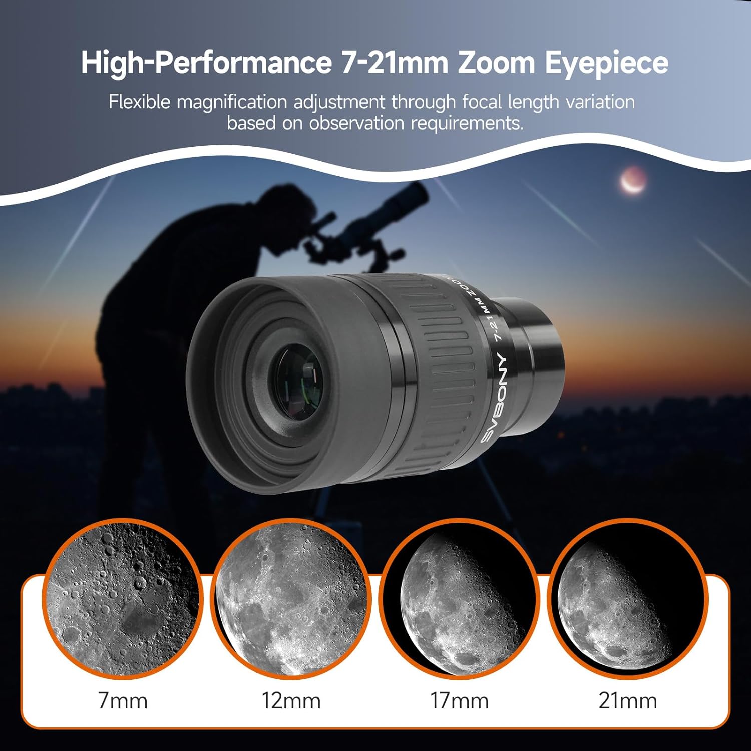Thumbnail 6 de Svbony SV233 Telescope Accessory Kit 7–21mm zoom 🔭