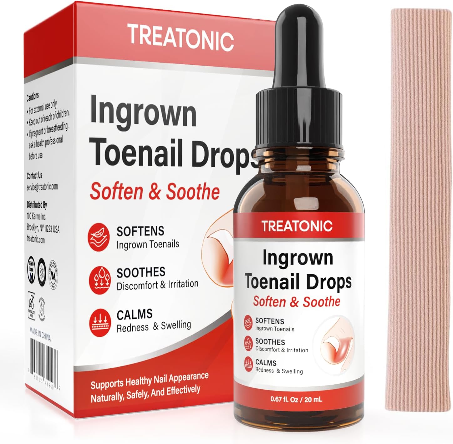 Detalle de Ingrown Toenail Treatment Kit with Silicone Gel Toe Caps