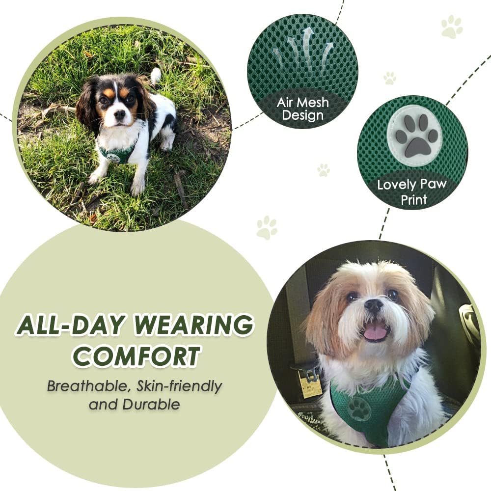 Detalle de Nasjac Dog Car Harness with Seat Belts – Safe Travel Vest for Small to Medium Dogs