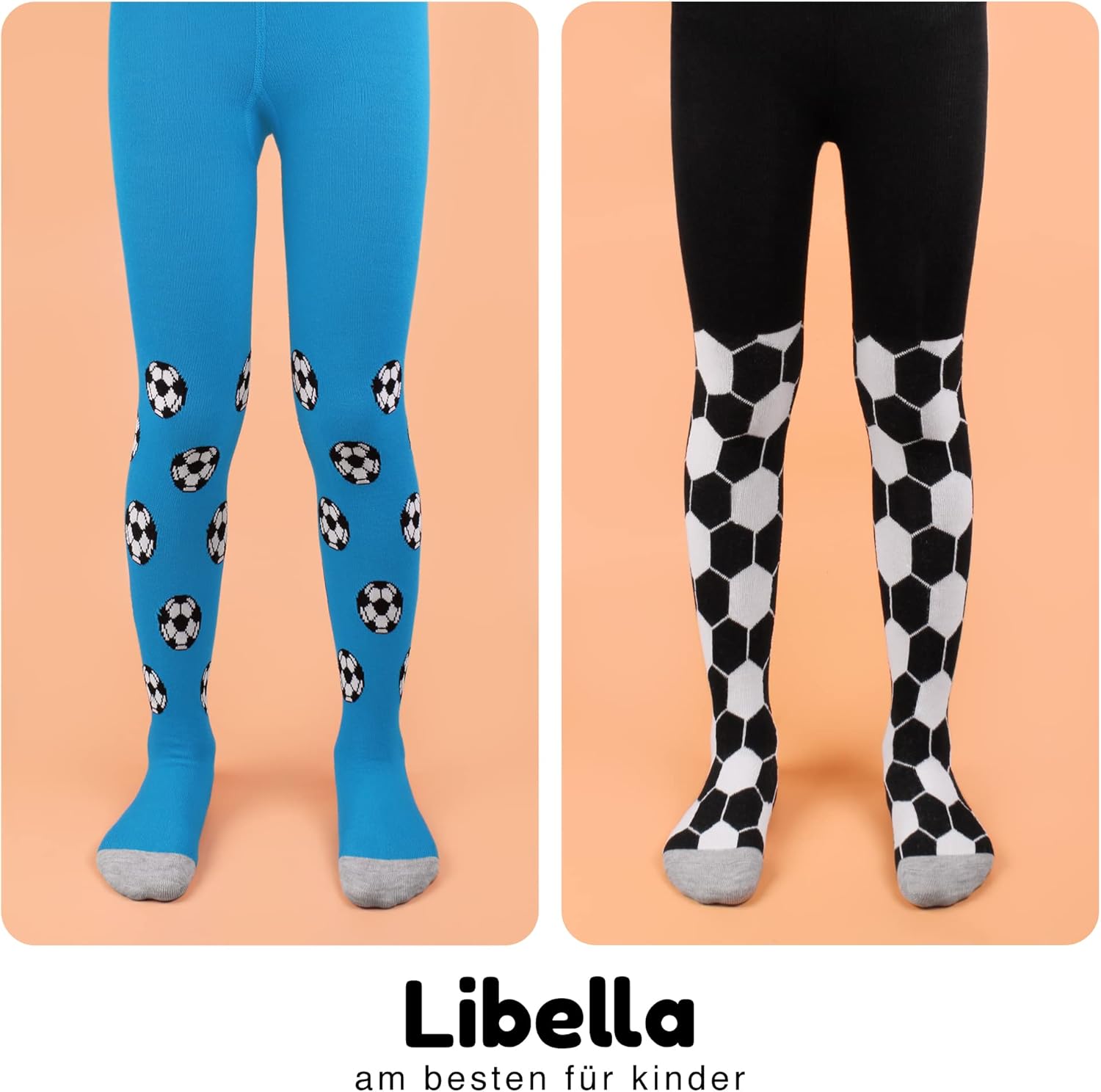 Detalle 2 de Libella Lot de 3 collants pour enfants bébés garçons – coton mélangé, multicolore