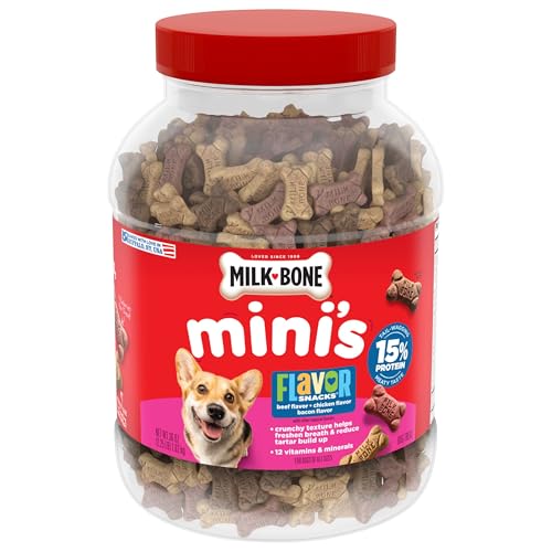 Thumbnail 8 de Milk-Bone Flavor Snacks Mini’s Dog Biscuits — Flavored Crunchy Treats, 36 oz Canister