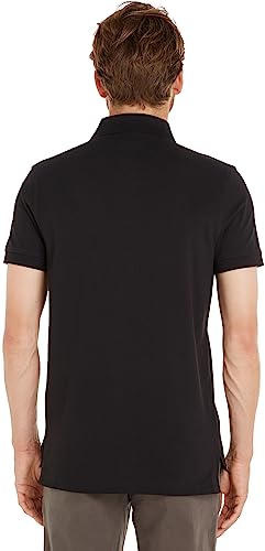 Detalle 2 de Tommy Hilfiger Herren Poloshirt Core 1985 Kurzarm Regular Fit – Schwarz, Größe S