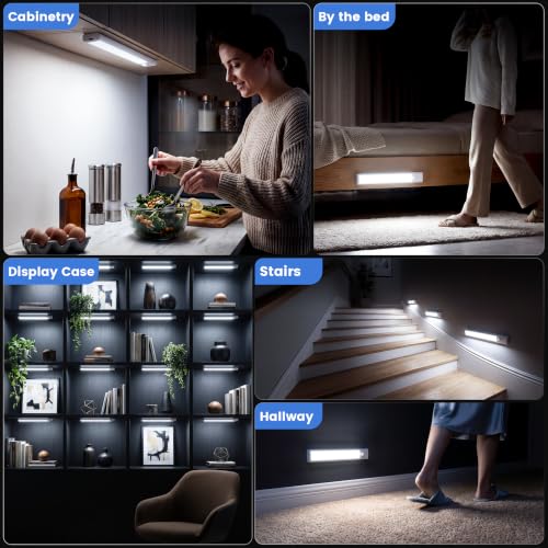 Thumbnail 7 de daphomeu 30cm Rechargeable Under-Cabinet Lights, 3-Pack with Motion Sensor