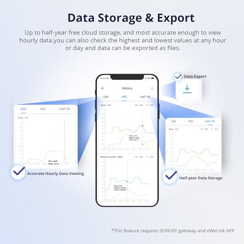 Thumbnail 4 de SONOFF SNZB-02D Sensor de temperatura y humedad 2 uds. 📷