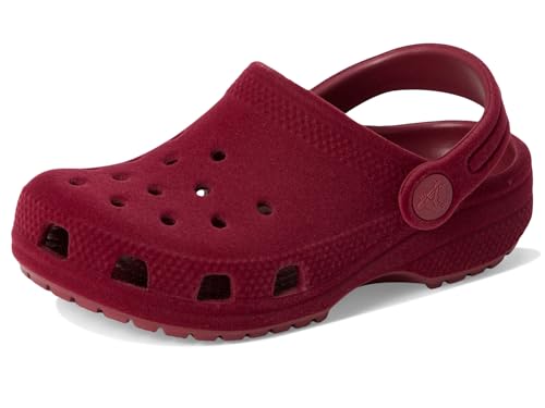 Detalle de Crocs Classic Velvet Clog T para niños (Morado) – Zuecos Unisex 19/20 EU