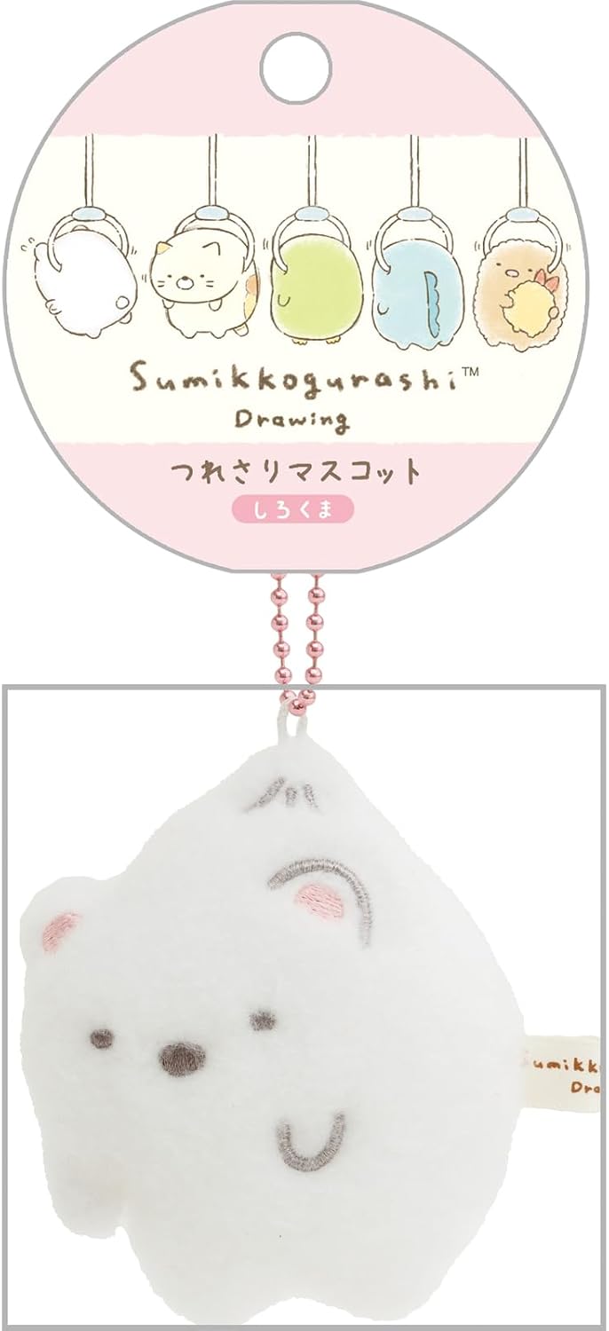Detalle de サンエックス すみっコぐらし つれさりマスコット しろくま AB27001 ボールチェーン付き