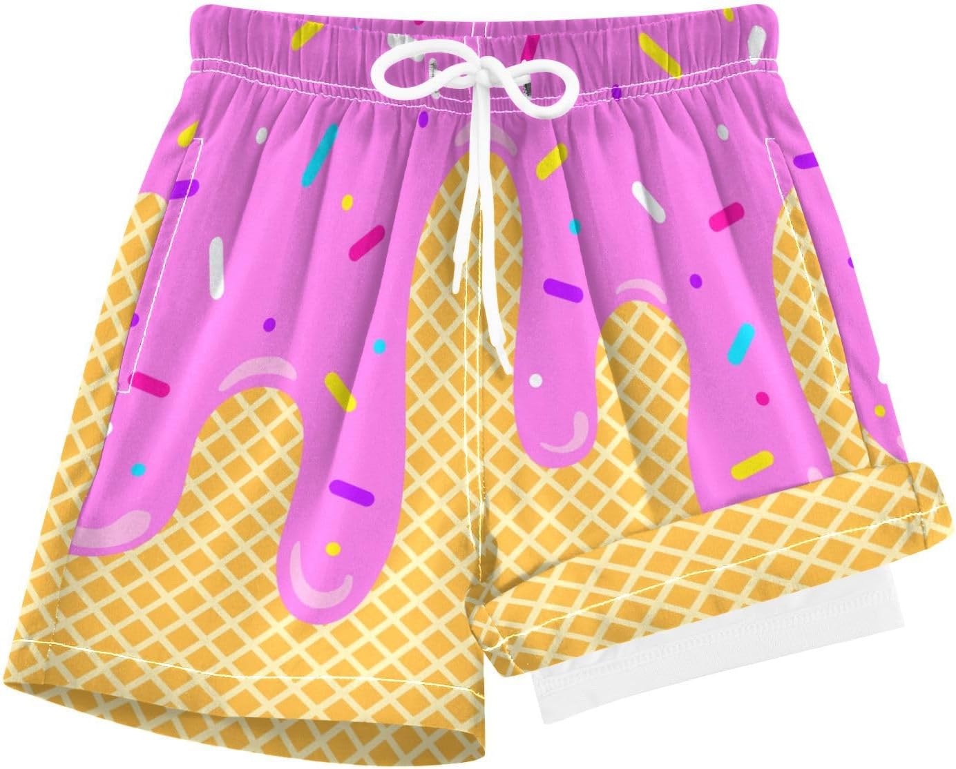 Detalle 2 de JHKKU Boys' Polyester-Spandex Swim Trunks