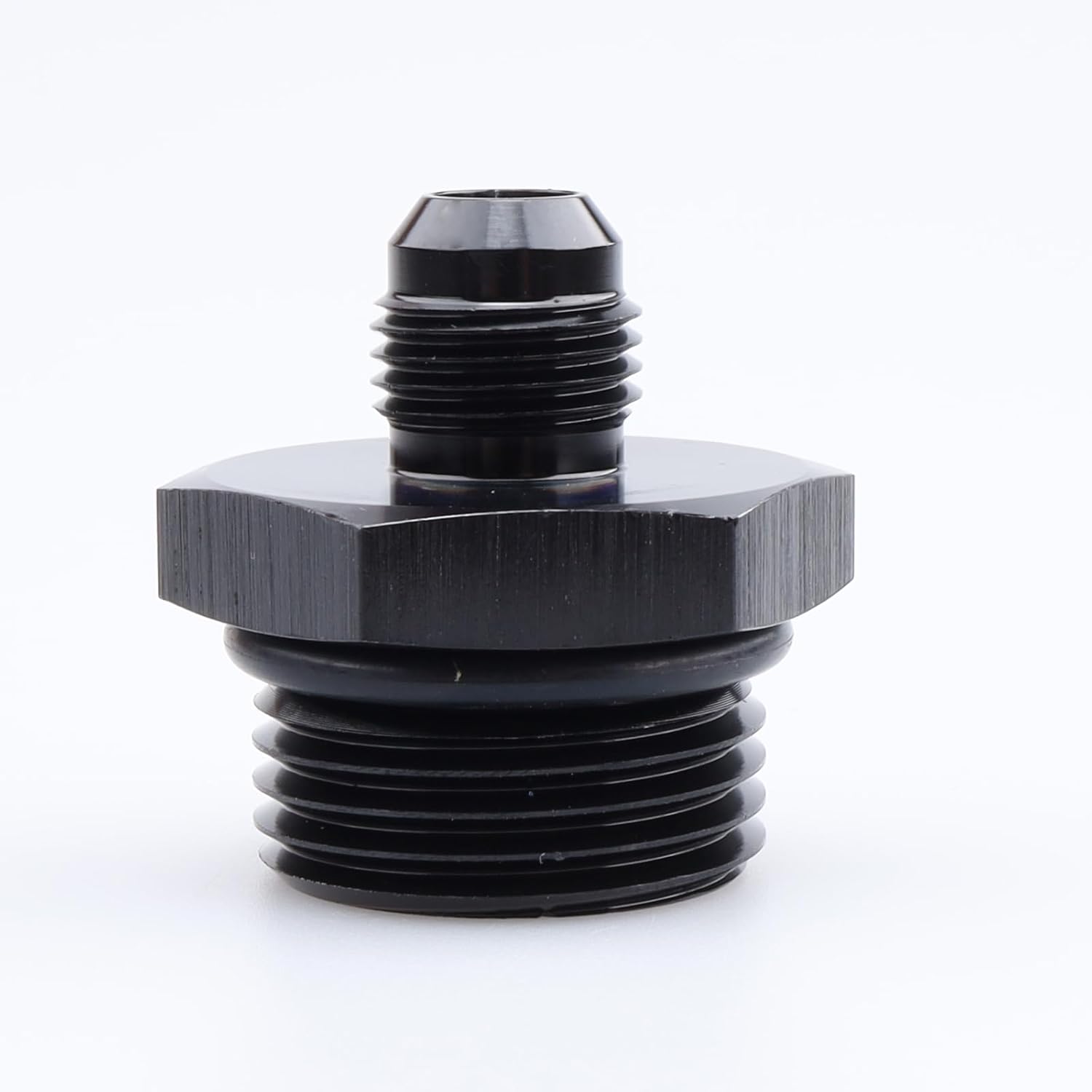 Detalle 2 de AC Performance -6 AN to -10 ORB Fitting Adapter (Male Flare to Male ORB O-ring) in Black