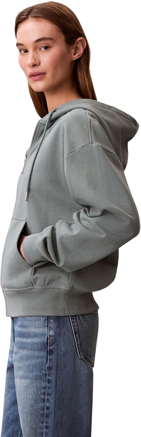 Detalle 2 de Calvin Klein Donna Felpa con Zip Archive Logo