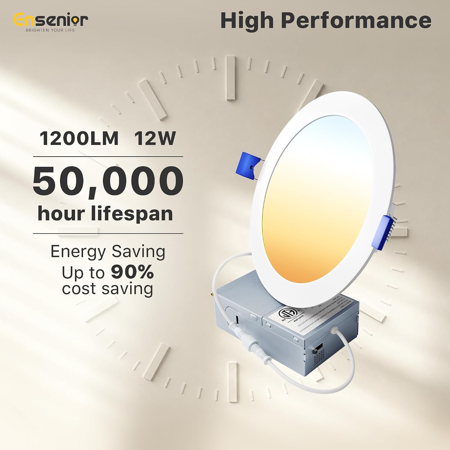 Thumbnail 5 de Ensenior 12-Pack 6 Inch Dimmable LED Ceiling Light ⚡