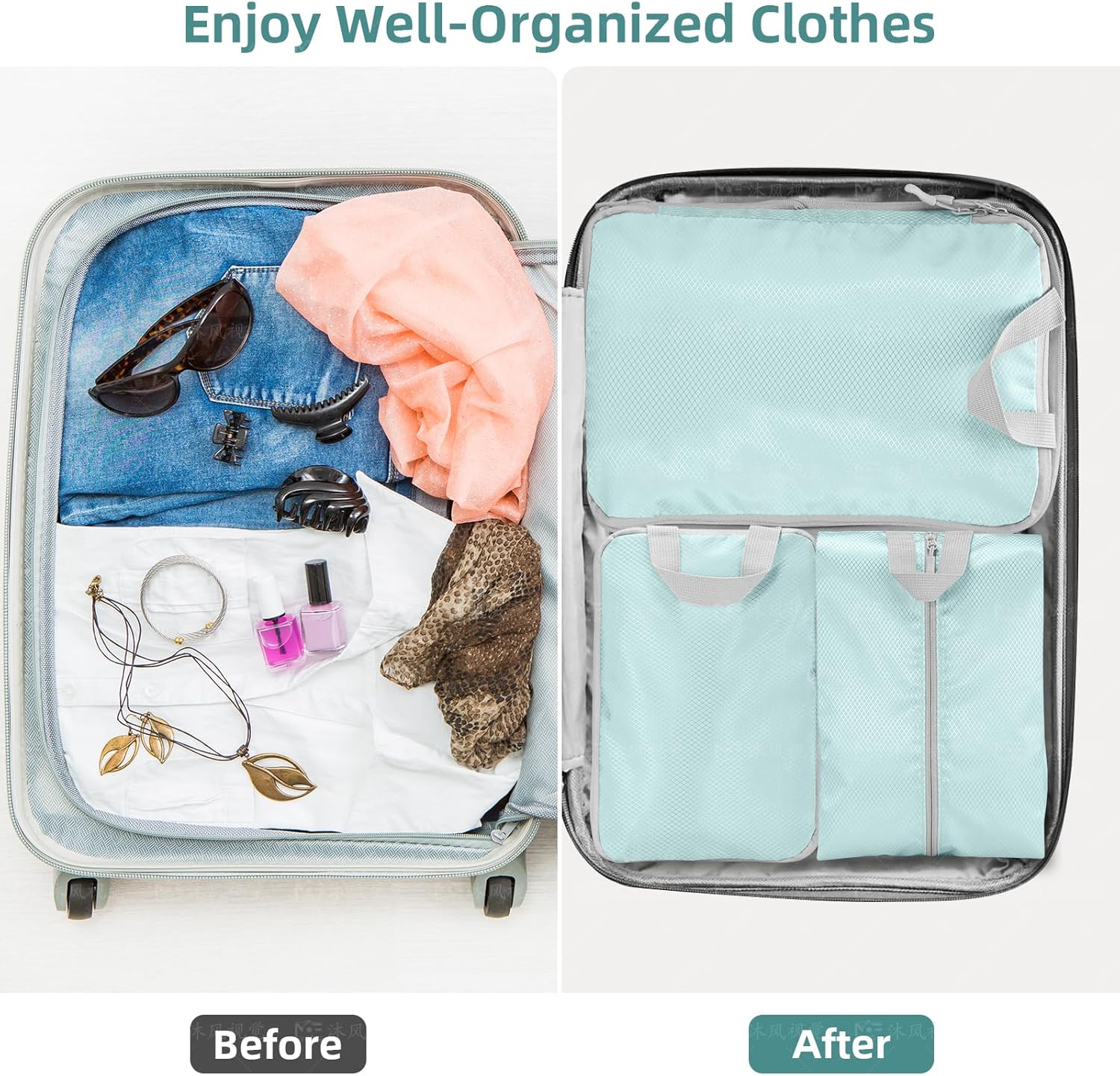 Thumbnail 6 de Compression Packing Cubes 7-Piece Set 50% space-saving