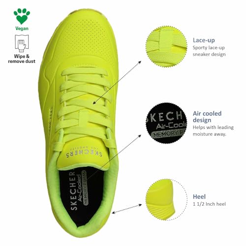 Thumbnail 4 de Skechers Uno Stand On Air para hombre Lime Durabuck Trim (43 EU)
