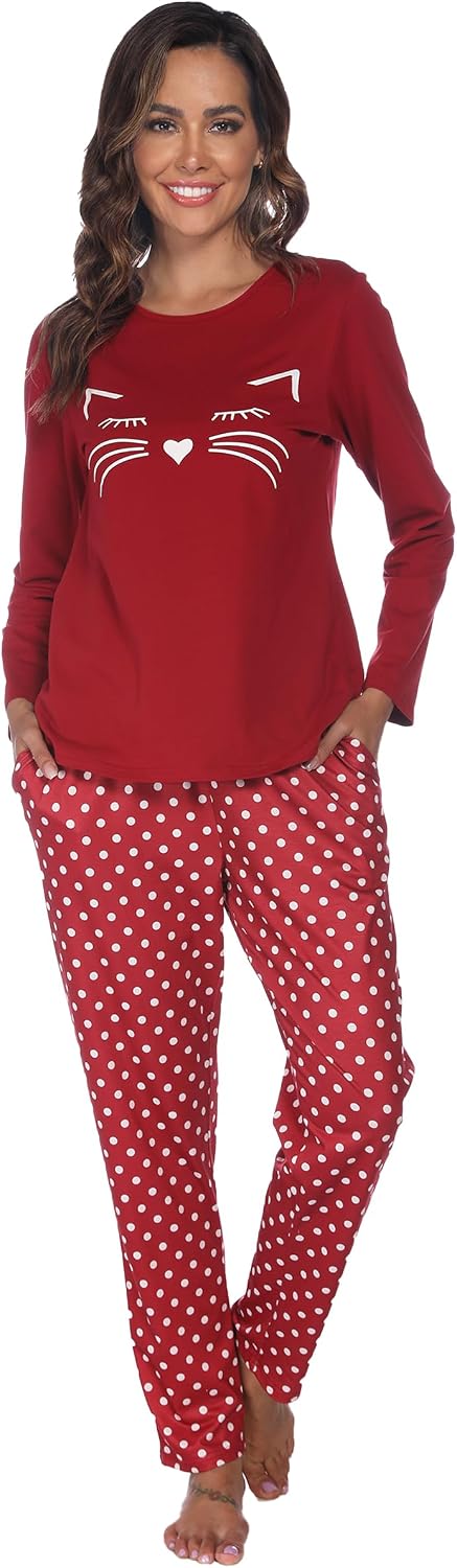Reliwel Pyjama coton femme 2 pièces